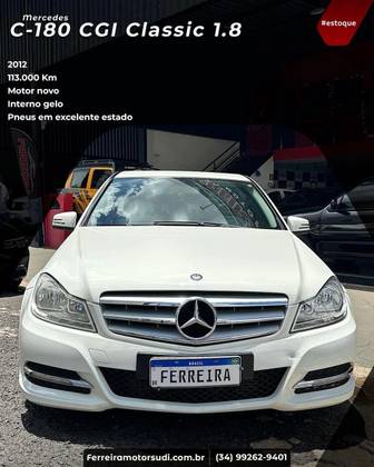 MERCEDES-BENZ C 180 1.6 CGI CLASSIC 16V TURBO GASOLINA 4P AUTOMÁTICO MERCEDES-BENZ C 180 1.6 CGI CLASSIC 16V TURBO GASOLINA 4P AUTOMÁTICO